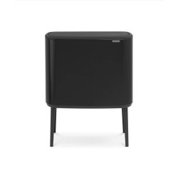Brabantia BO Touch Bin Sorteringsaffaldsspand, 3 X 11 Liter, 3 inderspande - Matt Black