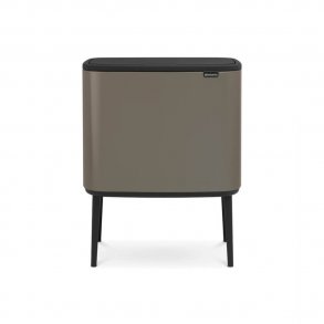 Brabantia BO Touch Bin Sorteringsaffaldsspand, 11+23 Liter, 2 inderspande - Platinum