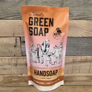 Marcel Green Soap - Refill Hndsbe - Sandeltr & Kardemomme (500 ml)