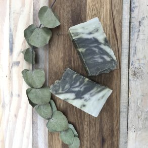 Håndskåret Håndsæbe - Dead Sea Mud (ca 100 g)