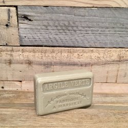 Savon Marseillaise - Fransk Sbebar Hnd/Krop - Agile Verte / Grn Ler (125 g)