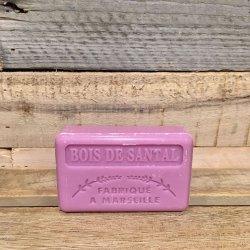 Savon Marseillaise - Fransk Sbebar Hnd/Krop - Bois de Santal / Sandeltr (125 g)