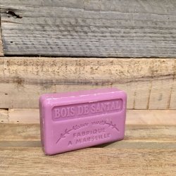 Savon Marseillaise - Fransk Sbebar Hnd/Krop - Bois de Santal / Sandeltr (125 g)