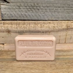 Savon Marseillaise -  Fransk Sbebar Hnd/Krop - Fleur de Coton / Bomuldsblomst (125 g)