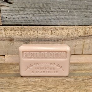 Savon Marseillaise -  Fransk Sæbebar Hånd/Krop - Fleur de Coton / Bomuldsblomst (125 g)