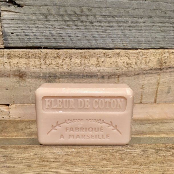 Savon Marseillaise -  Fransk Sbebar Hnd/Krop - Fleur de Coton / Bomuldsblomst (125 g)