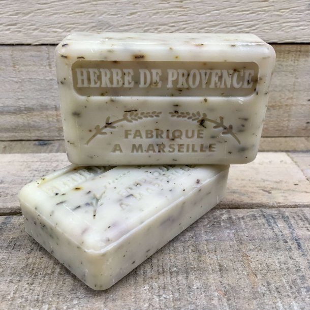 Savon Marseillaise - Fransk Sbebar Hnd/Krop - Herbe de Provence (125 g)