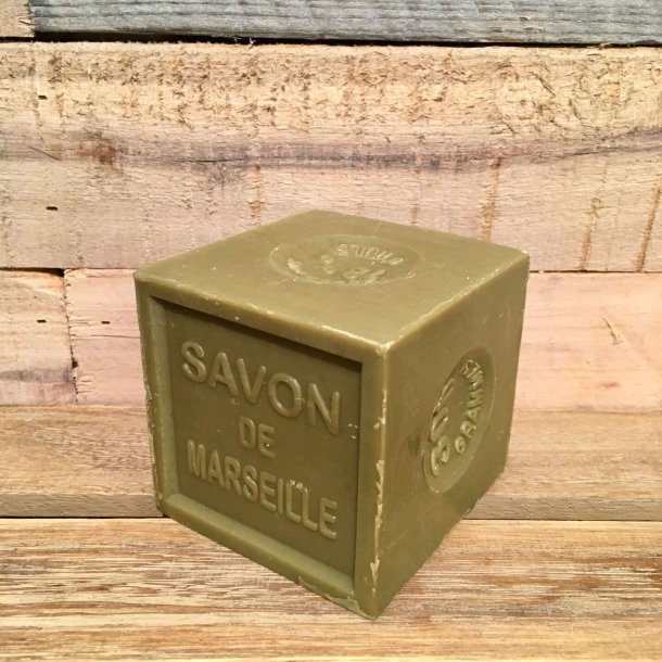 Savon Marseillaise - Fransk Sbebar Hnd/Krop - Olivenblok (300 g)