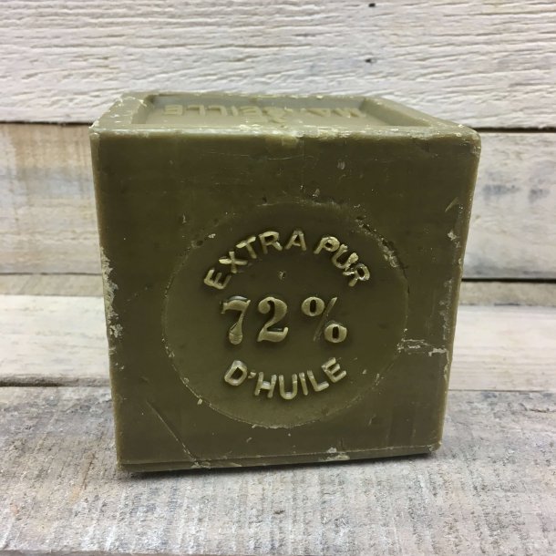 Savon Marseillaise - Fransk Sbebar Hnd/Krop - Olivenblok (600 g)