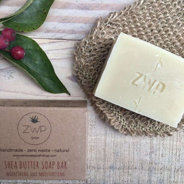 Zero Waste Path - Shea Butter Soap Bar til Ansigt/Hnder/Krop (100 g)