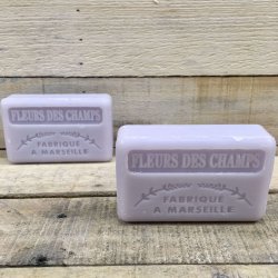 Savon Marseillaise - Fransk Sbebar Hnd/Krop - Fleur Des Champs / Vilde Blomster (125 g)