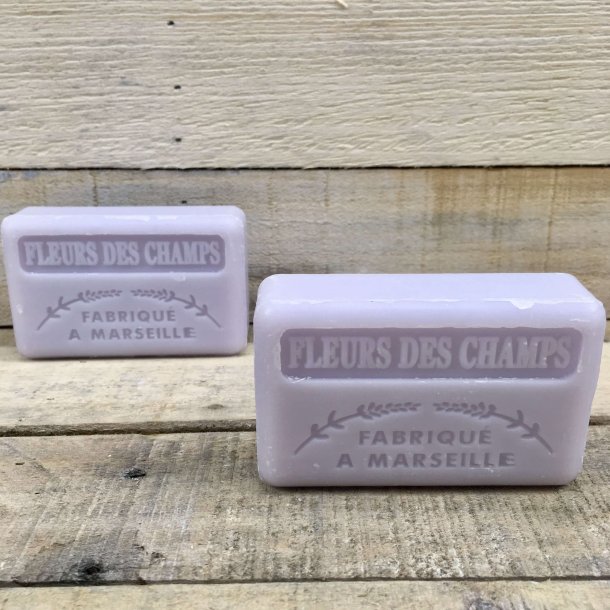 Savon Marseillaise - Fransk Sbebar Hnd/Krop - Fleur Des Champs / Vilde Blomster (125 g)