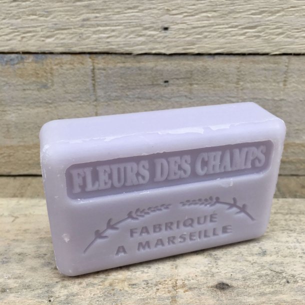 Savon Marseillaise - Fransk S�bebar H�nd/Krop - Fleur Des Champs / Vilde Blomster (125 g)