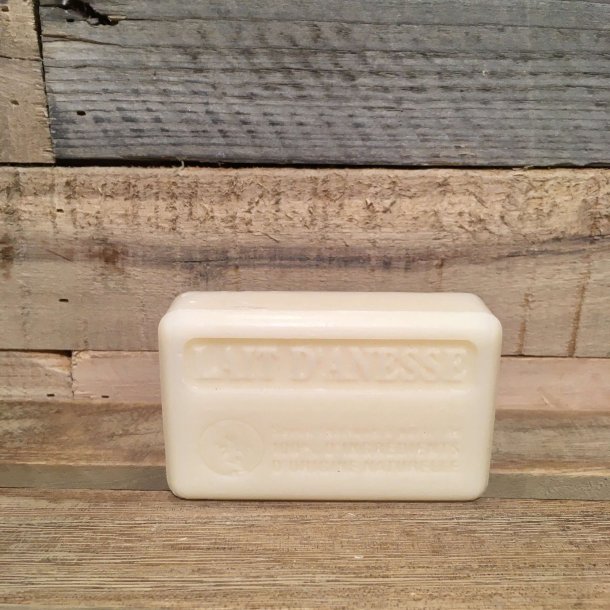 Savon Marseillaise Nature - Fransk S�bebar H�nd/Krop - Lait D'Anesse / �selm�lk (125 g)