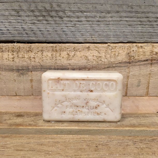 Savon Marseillaise - Fransk Sbebar Hnd/Krop - Lait de Coco / Kokosmlk (125 g)