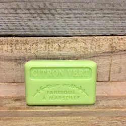 Savon Marseillaise - Fransk Sbebar Hnd/Krop - Citron Vert / Lime (125 g)