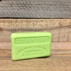 Savon Marseillaise - Fransk Sbebar Hnd/Krop - Citron Vert / Lime (125 g)