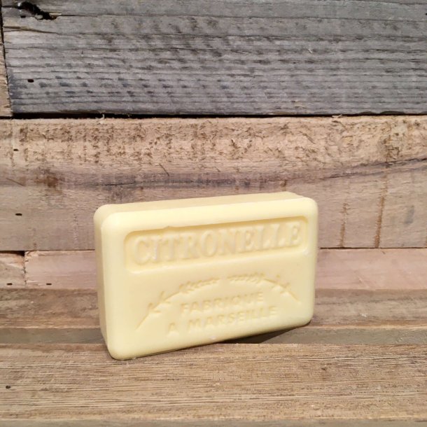 Savon Marseillaise - Fransk Sbebar Hnd/Krop - Citronnelle / Citrongrs (125 g)