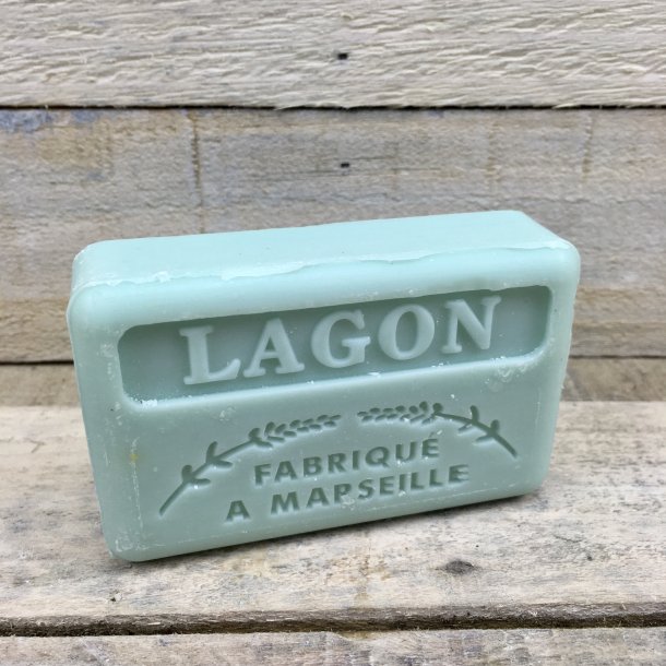 Savon Marseillaise - Fransk S�bebar H�nd/Krop - Lagon / Lagune (125 g)