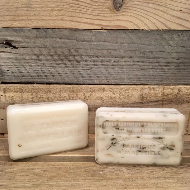 Savon Marseillaise - Fransk S�bebar H�nd/Krop - Tandem Lavendel &amp; Mandelolie (125 g)