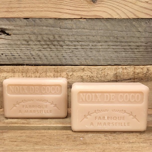 Savon Marseillaise - Fransk Sbebar Hnd/Krop - Noix de Coco / Kokosnd (125 g)