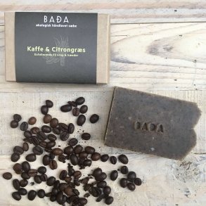 Bada - Økologisk Sæbebar til Hænder/Krop med Exfolierende Kaffe & Citrongræs