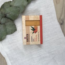 Sattva Ayurvedic  - Sbebar Ansigt/Krop/Hnd Tumeric/Gurkemeje (125 g)