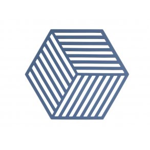 Zone Hexagon Bordskner 16 x 14 x 0,9 cm Denim - silikone