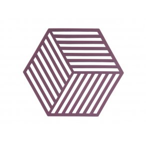 Zone Hexagon Bordskner 16 x 14 x 0,9 cm Beetroot - silikone