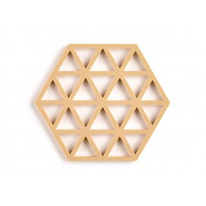 Zone Triangles Bordskåner 16 x 14 x 0,9 cm Mustard - silikone