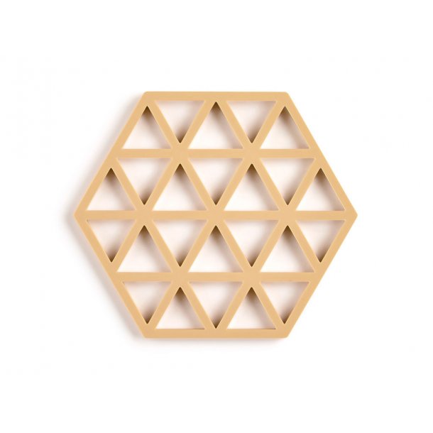 Zone Triangles Bordskner 16 x 14 x 0,9 cm Mustard - silikone