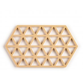 Zone Triangles Bordskåner 24 x 14 x 0,9 cm Mustard - silikone