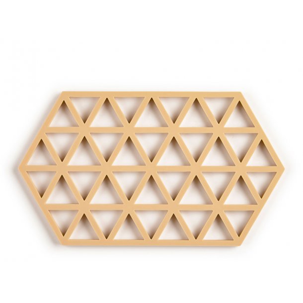 Zone Triangles Bordskner 24 x 14 x 0,9 cm Mustard - silikone