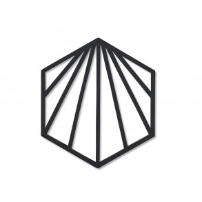 Zone Shell Bordskner 16 x 14 x 0 cm Black - silikone