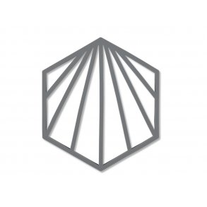 Zone Shell Bordskner 16 x 14 x 0 cm Cool Grey - silikone