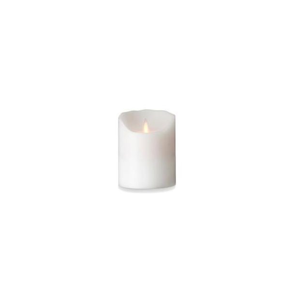 Sompex LED Stearinlys Bloklys - Hvid 10 cm