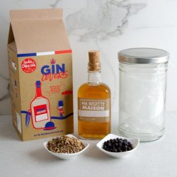 Radis et Capucine Hjemmelavet gin-aperitifst med kologiske ingredienser