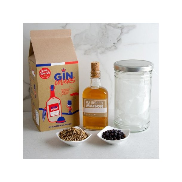 Radis et Capucine Hjemmelavet gin-aperitifst med kologiske ingredienser