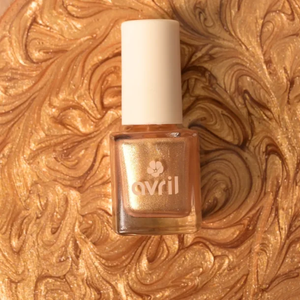 Avril Neglelak Perleagtigt Guld Naturlige Ingredienser (7 ml)