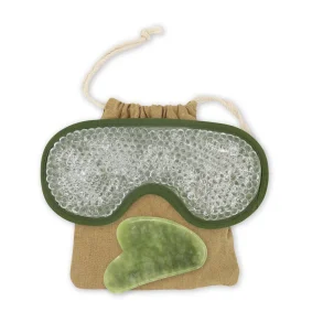 Sun & Sia Gr�n Jade Gua Sha Kit + Varm/Kold Afslapningsmaske