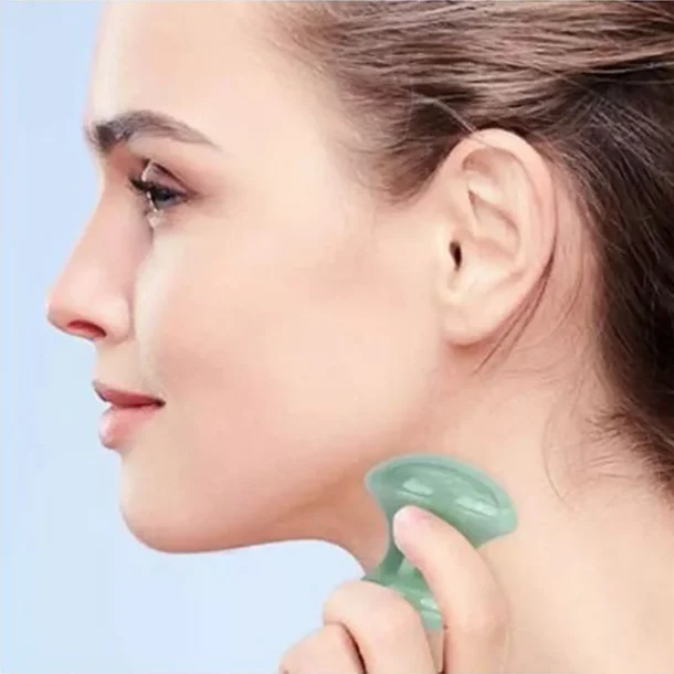 Sun &amp; Sia Jade Champi Gua Sha i Mushroom Form