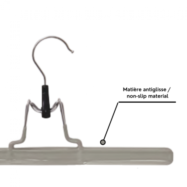 MSV Nederdel Hanger - Plastiseret Metal