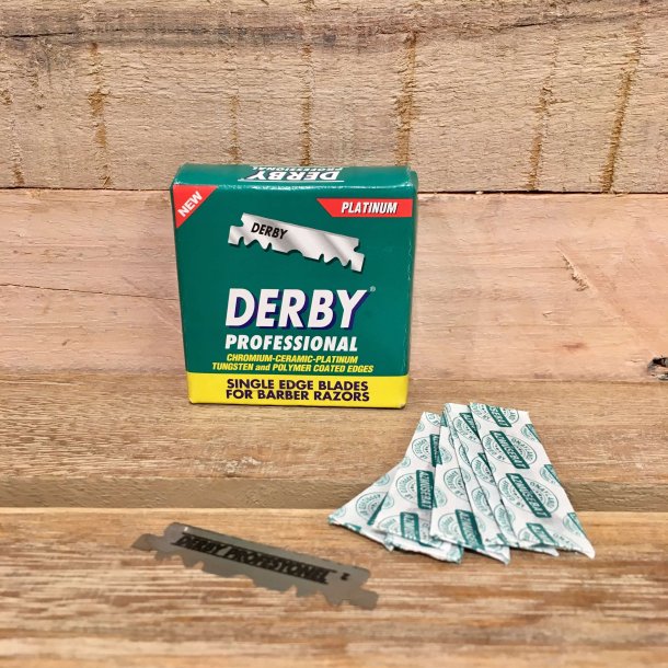 Derby Professional - Barberblade til Cut Throat Razors (100 stk)