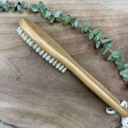 Skgbrste i Bambus med lang skaft