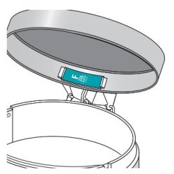 Brabantia Reservedel Plastik Mrke til Pedalspand