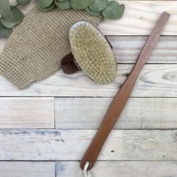 Badebrste i Mrkt Tr med Naturhr