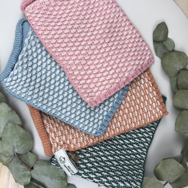 Solwang - kologisk Strikket Vaskehandske - Rosa