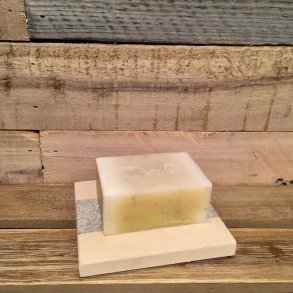 Sbeskl i sandsten - Firkantet m. stribe