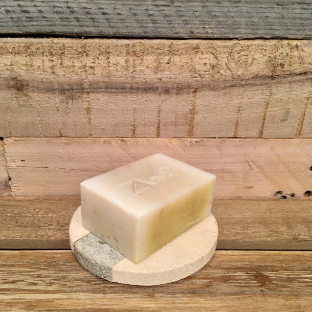 Sbeskl i sandsten - Rund m. stribe