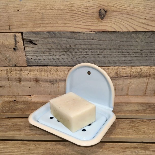 Emalje Sbeskl med Ophng - Lys Bl